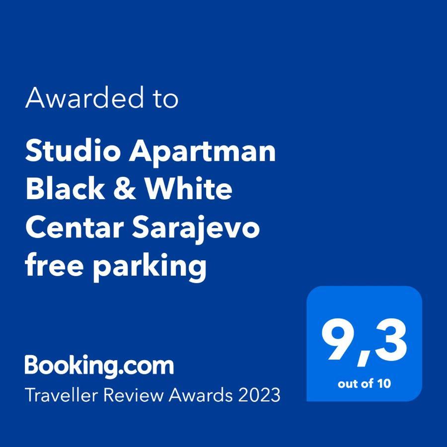 Studio Apartman Black & White Centar Sarajevo Free Parking 외부 사진